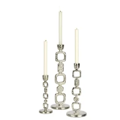 LAMBERT Kerzenständer GUCCIO 22 cm vernickelt