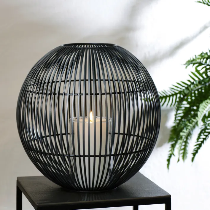 LAMBERT Windlicht WEMBLEY 35 cm schwarz