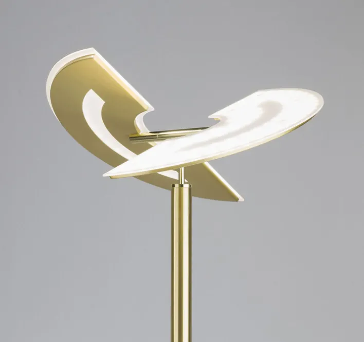 LED Deckenfluter MEMPHIS messingfarbig