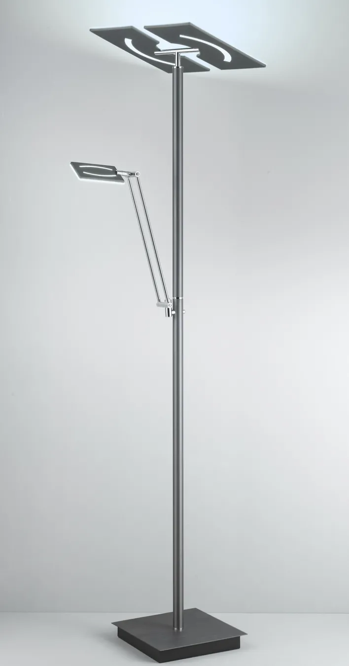 LED Deckenfluter mit Leselampe MATEO anthrazit