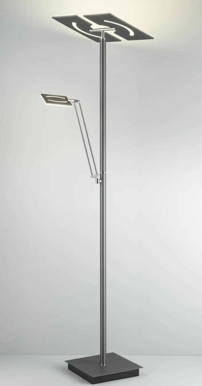 LED Deckenfluter mit Leselampe MATEO anthrazit