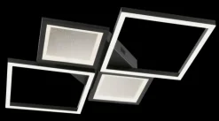 LED Deckenlampe FAY 80x55 cm schwarz