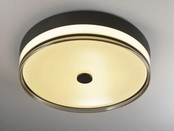 LED Deckenlampe SORANO 50 cm schwarz /chromfarbig