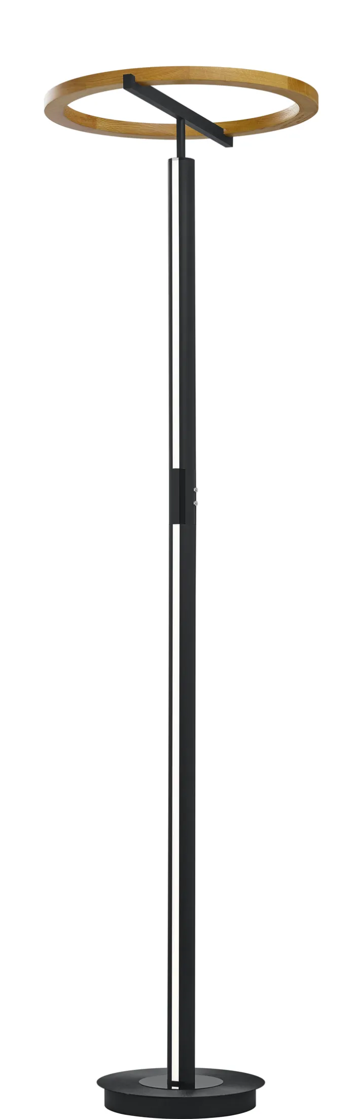 LED Stehlampe NELLA Holz /schwarz
