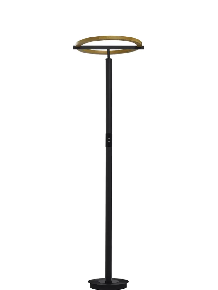 LED Stehlampe NELLA Holz /schwarz