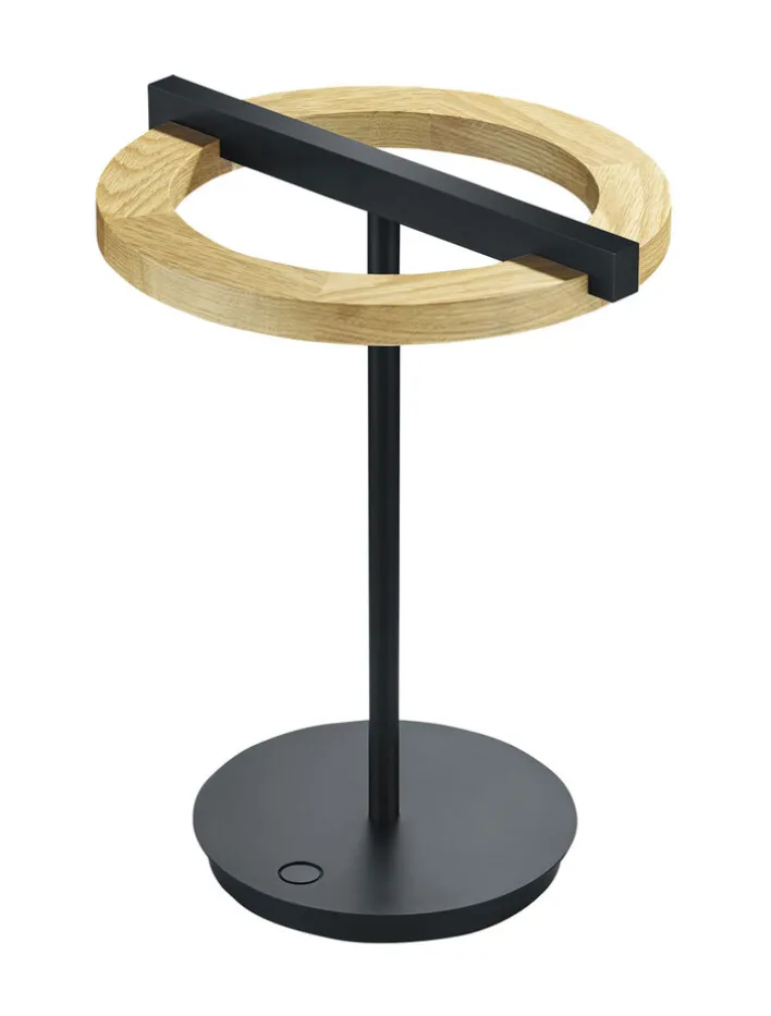 LED Tischlampe NELLA Holz /schwarz