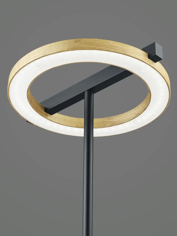 LED Tischlampe NELLA Holz /schwarz