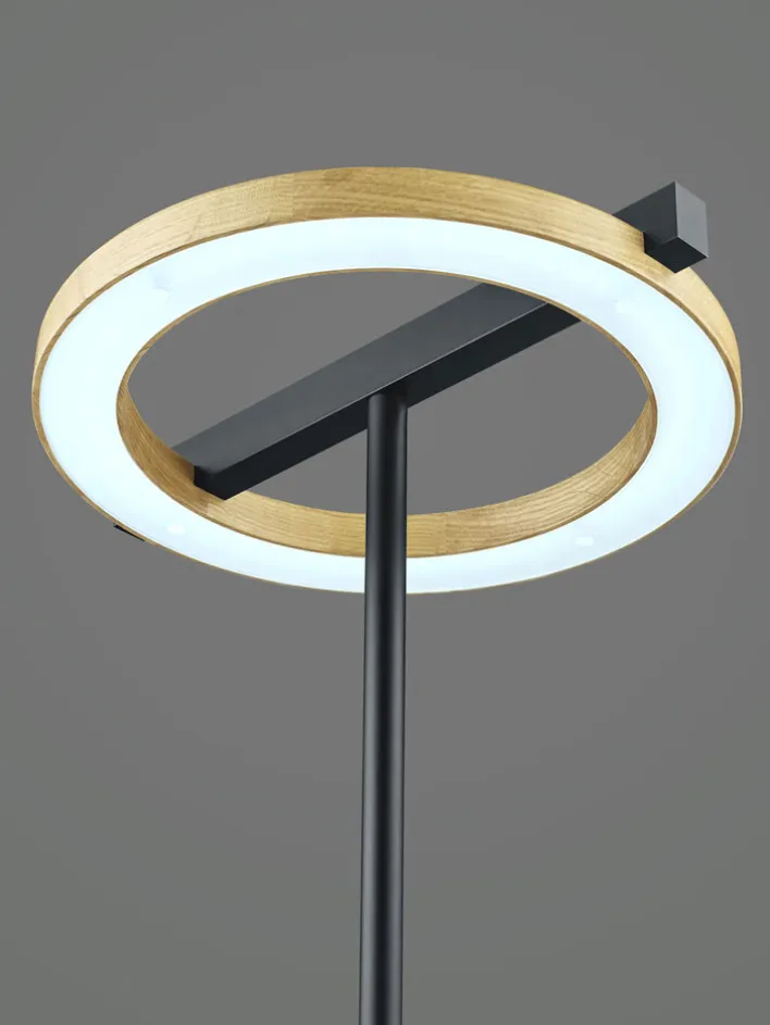 LED Tischlampe NELLA Holz /schwarz