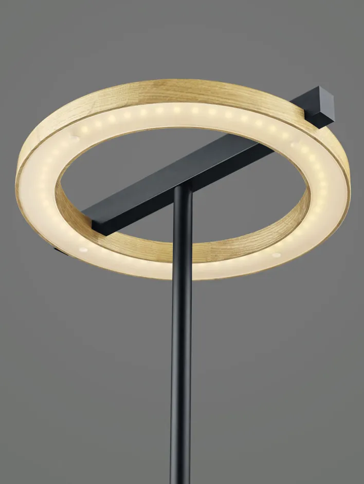 LED Tischlampe NELLA Holz /schwarz