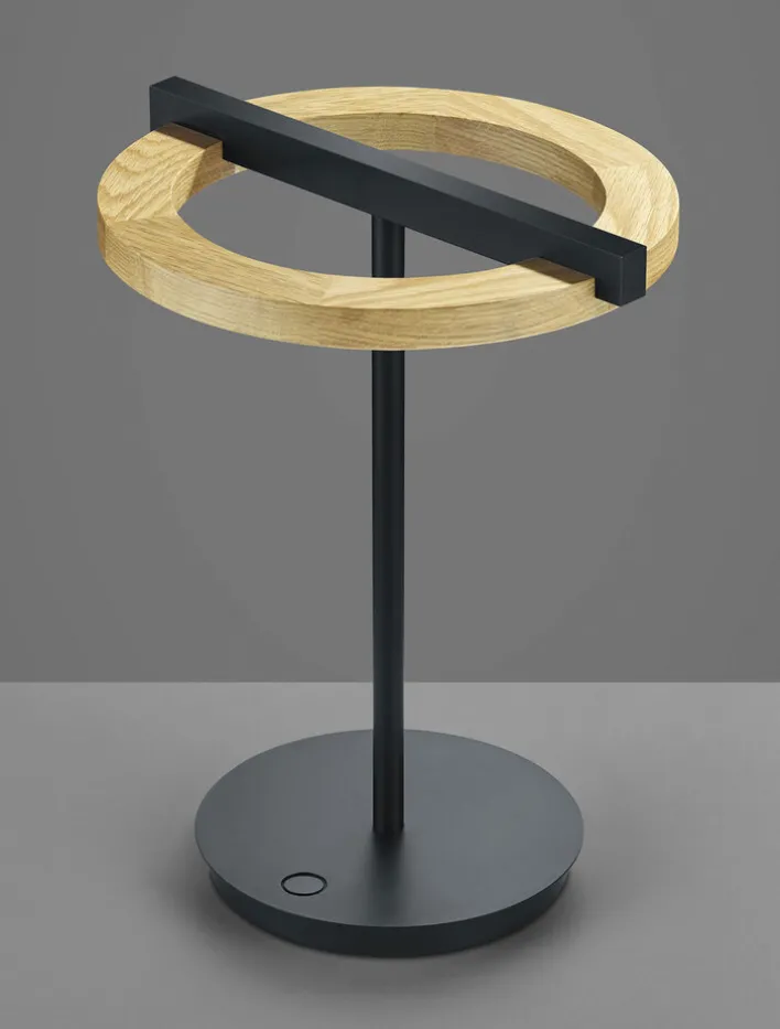 LED Tischlampe NELLA Holz /schwarz