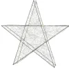 LED Weihnachtsstern 30 cm silberfarbig