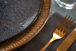 LEONARDO Dessertteller MATERA 6er Set 22,5 cm Keramik anthrazit