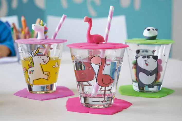 LEONARDO Kindergeschirr Becher BAMBINI FLAMINGO