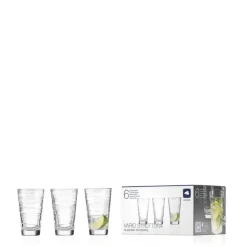 LEONARDO Longdrinkglas VARIO STRUTTURA 6er Set Klarglas
