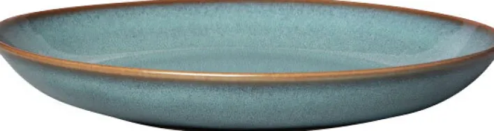 like. Schale flach LAVE GLACÉ 27 cm türkis