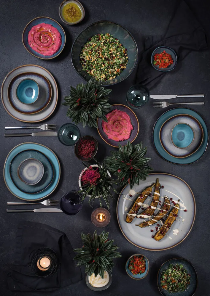 like. Speiseteller LAVE BEIGE 28 cm beige/ grau