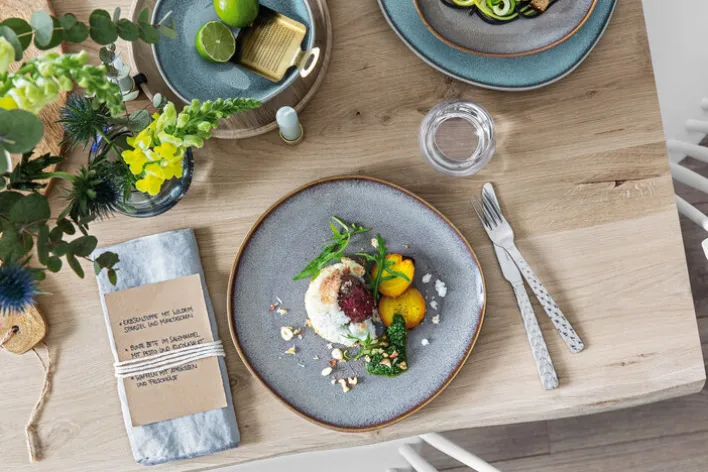 like. Speiseteller LAVE BEIGE 28 cm beige/ grau