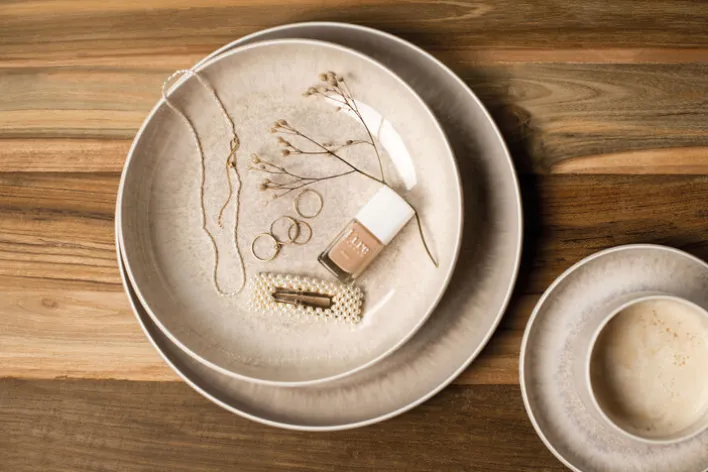 like. Speiseteller PERLEMOR SAND braun