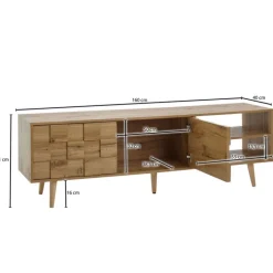Lowboard 160 x 51 cm Eiche
