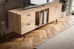 Lowboard 150 x 55 cm Eiche-Dekor