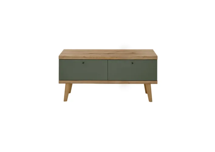 Lowboard ALVA 107 x 50 cm Salbeifarbig/braun