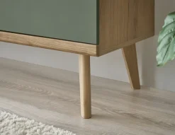 Lowboard ALVA 107 x 50 cm Salbeifarbig/braun