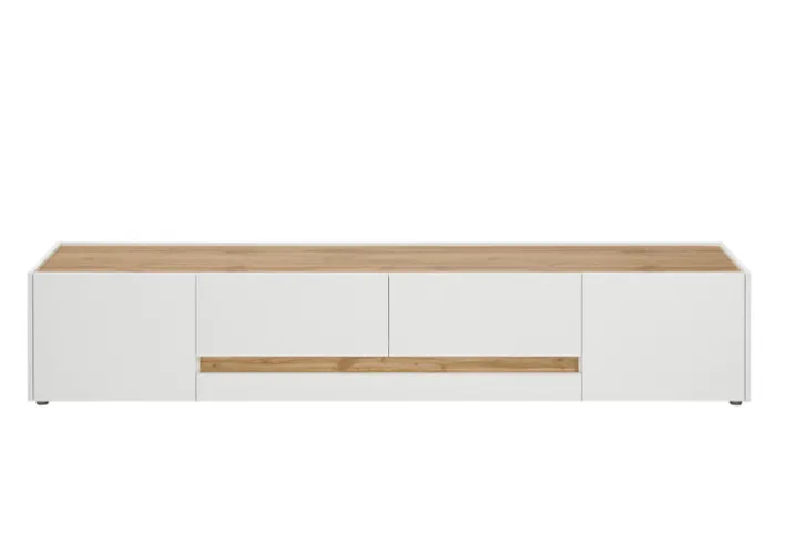 Lowboard CITY 223 x 42 cm weiß/braun