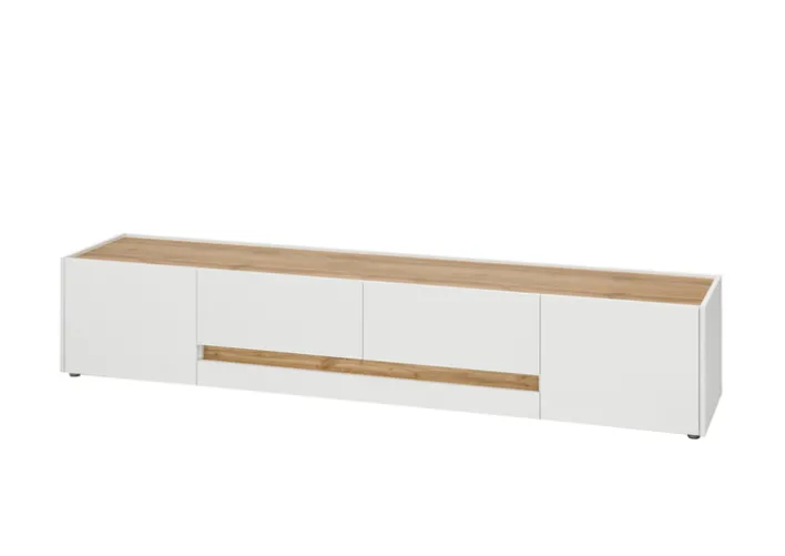 Lowboard CITY 223 x 42 cm weiß/braun