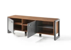 Lowboard DETROIT 156 x 53 cm braun/anthrazit