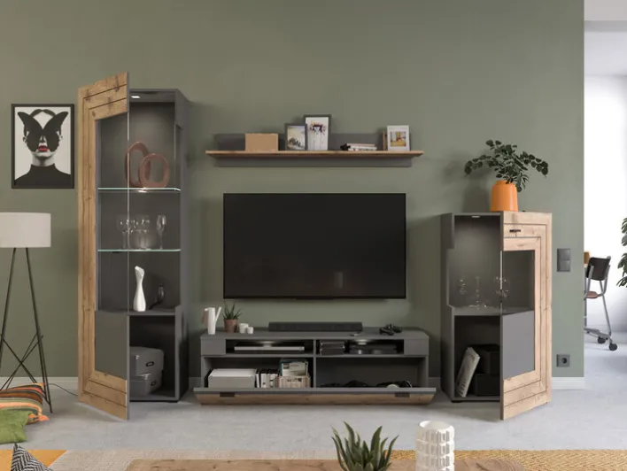 Lowboard FRENO Oak/ grau