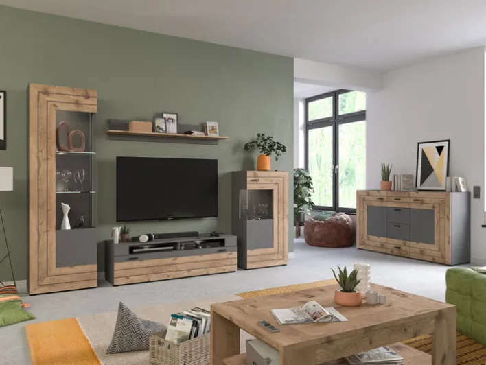 Lowboard FRENO Oak/ grau