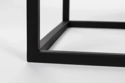 Lowboard JOANNA 150 x 55 cm Rattangeflecht/schwarz