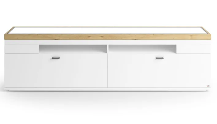 Lowboard LANCASTER 210 x 60 cm Eiche Artisan