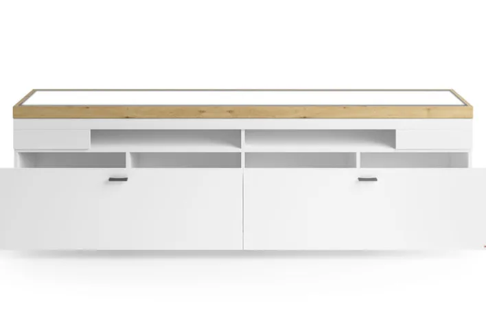 Lowboard LANCASTER 210 x 60 cm Eiche Artisan