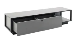 Lowboard LUXOR 186 x 43 cm Royal grau/ anthrazit