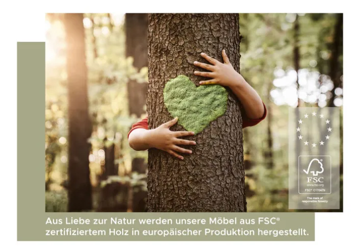 Lowboard MASON 130 x 53 cm braun/ grau