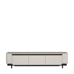 Lowboard VODOL 205x49 cm Sand/Schwarz