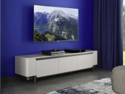 Lowboard VODOL 205x49 cm Sand/Schwarz