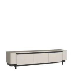 Lowboard VODOL 205x49 cm Sand/Schwarz