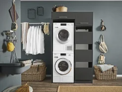 Maschinenumbauschrank MR. SAUBER 68 x 200 cm weiß