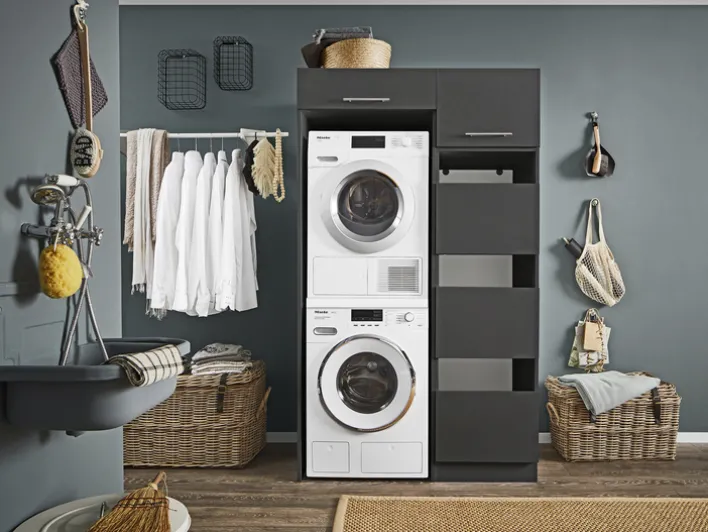 Maschinenumbauschrank MR. SAUBER 68 x 200 cm weiß