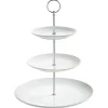 MAXWELL & WILLIAMS Round Etagere DIAMONDS 27 cm Hartporzellan weiß