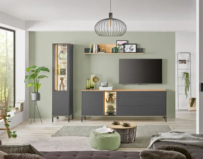 Möbelfüße COMO 4er-Set Metall schwarzgrau