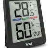 Mebus Klimastation Thermo-Hygrometer schwarz