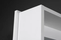 Mehrzweckschrank drehbar 50 x 195 cm Spiegelfront/weiß