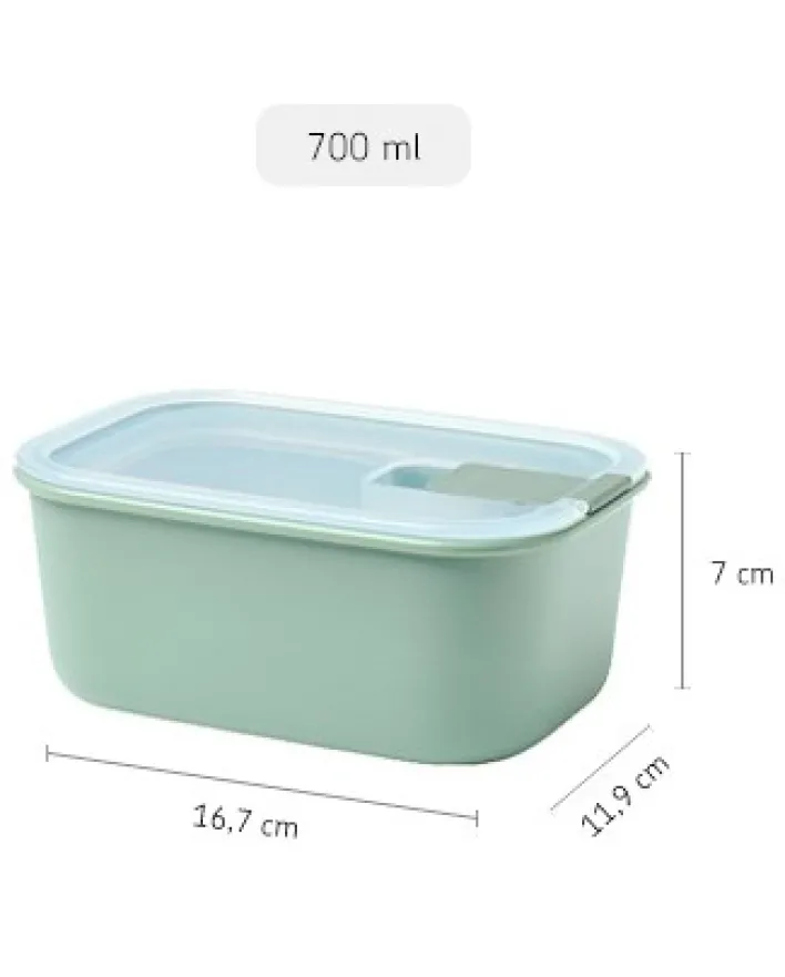 MEPAL Frischhaltedosen-Set EASYCLIP 3-teilig Nordic White Kunststoff