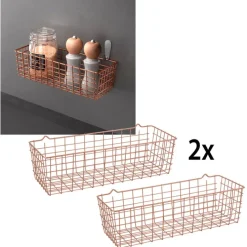 metaltex Allzweckkorb KOALA 2er Set kupferfarbig