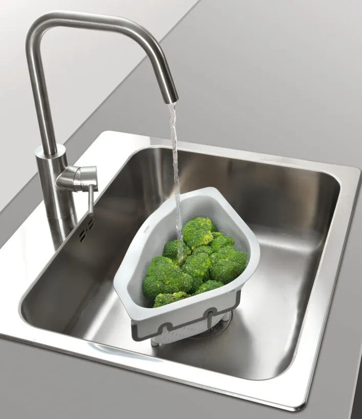 metaltex Ecksieb DRAIN ON Kunststoff grau