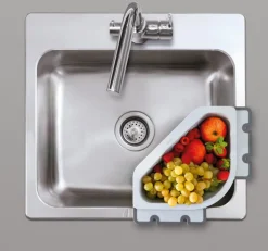 metaltex Ecksieb DRAIN ON Kunststoff grau