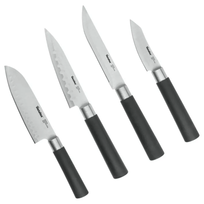 metaltex Messer Set ASIA 4-teilig Edelstahl